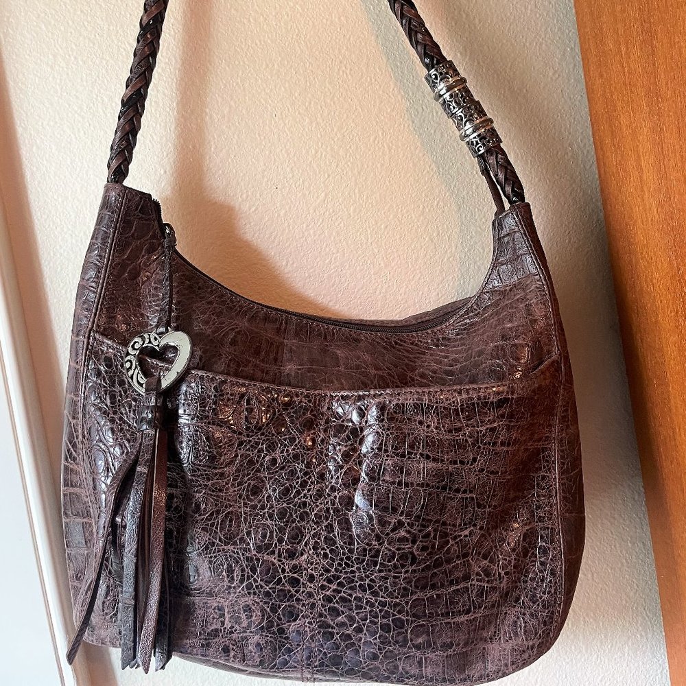 Brown Brighton Leather Hobo Bag